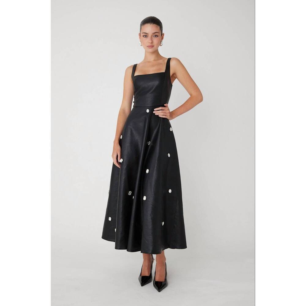 NEW JS71 lexia fitted bodice dress in black
